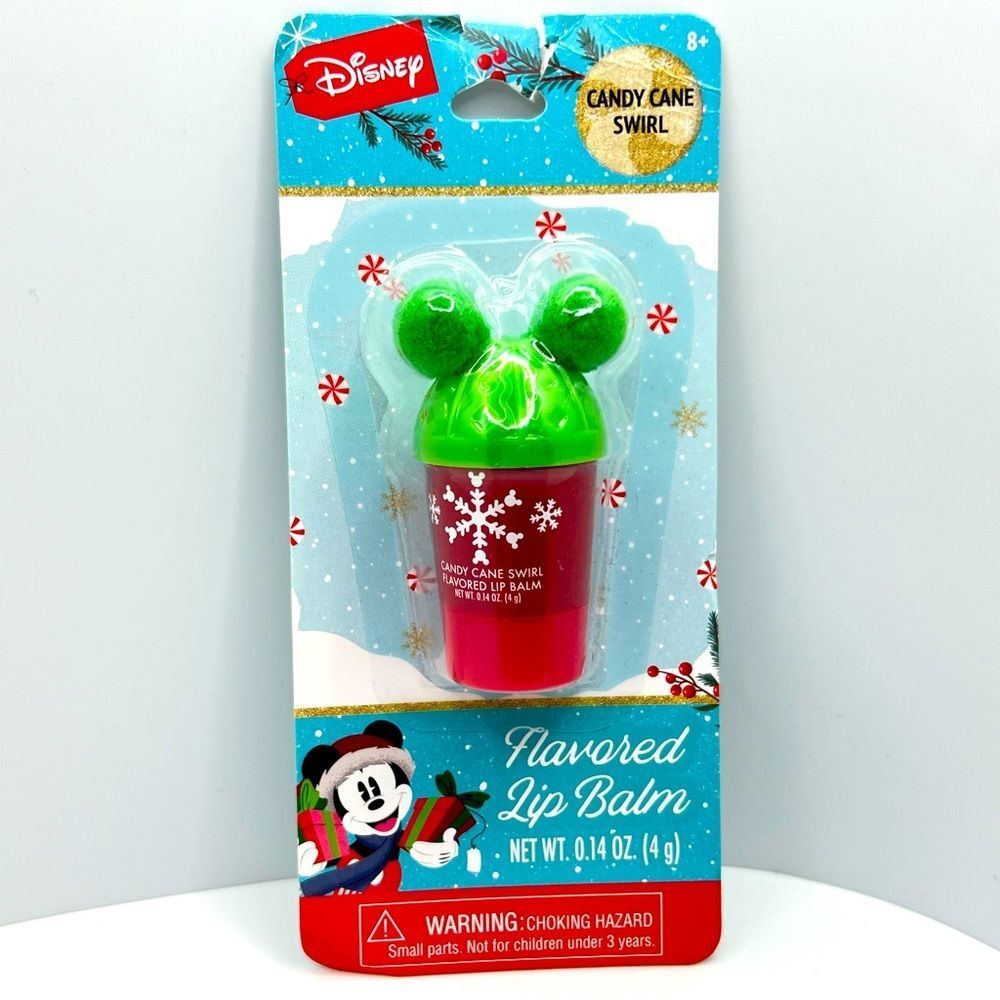 🦋$6 ~ Disney Lip Balm Flavored Candy Cane Swirl ~ NEW